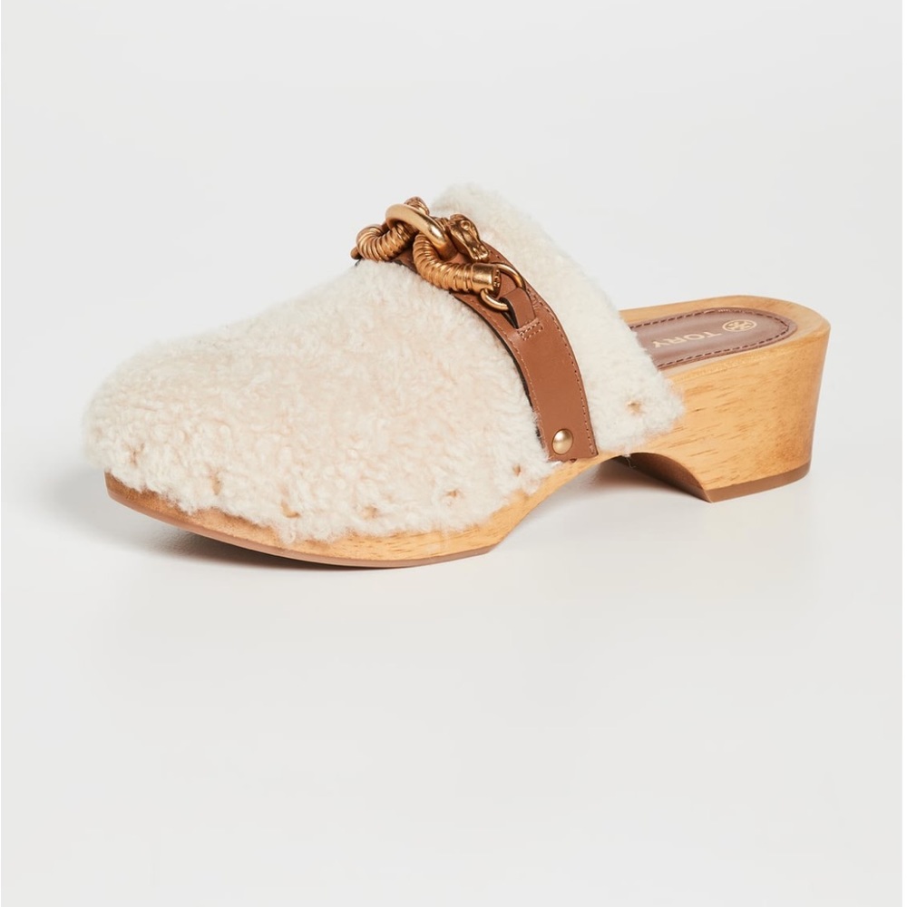 Tory Burch Jessa Shearling Clogs